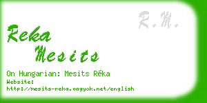 reka mesits business card
